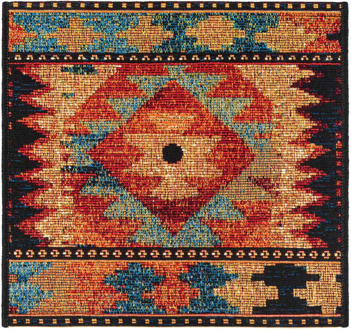 1' 4 x 1' 4 Easy-Clean Tribal Indoor / Outdoor Sample Rug