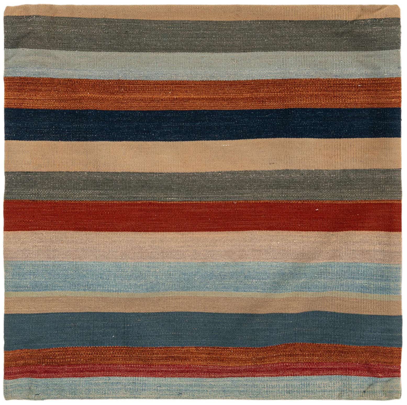 3' 3 x 3' 3 Hand Knotted Persian Wool Square Rug