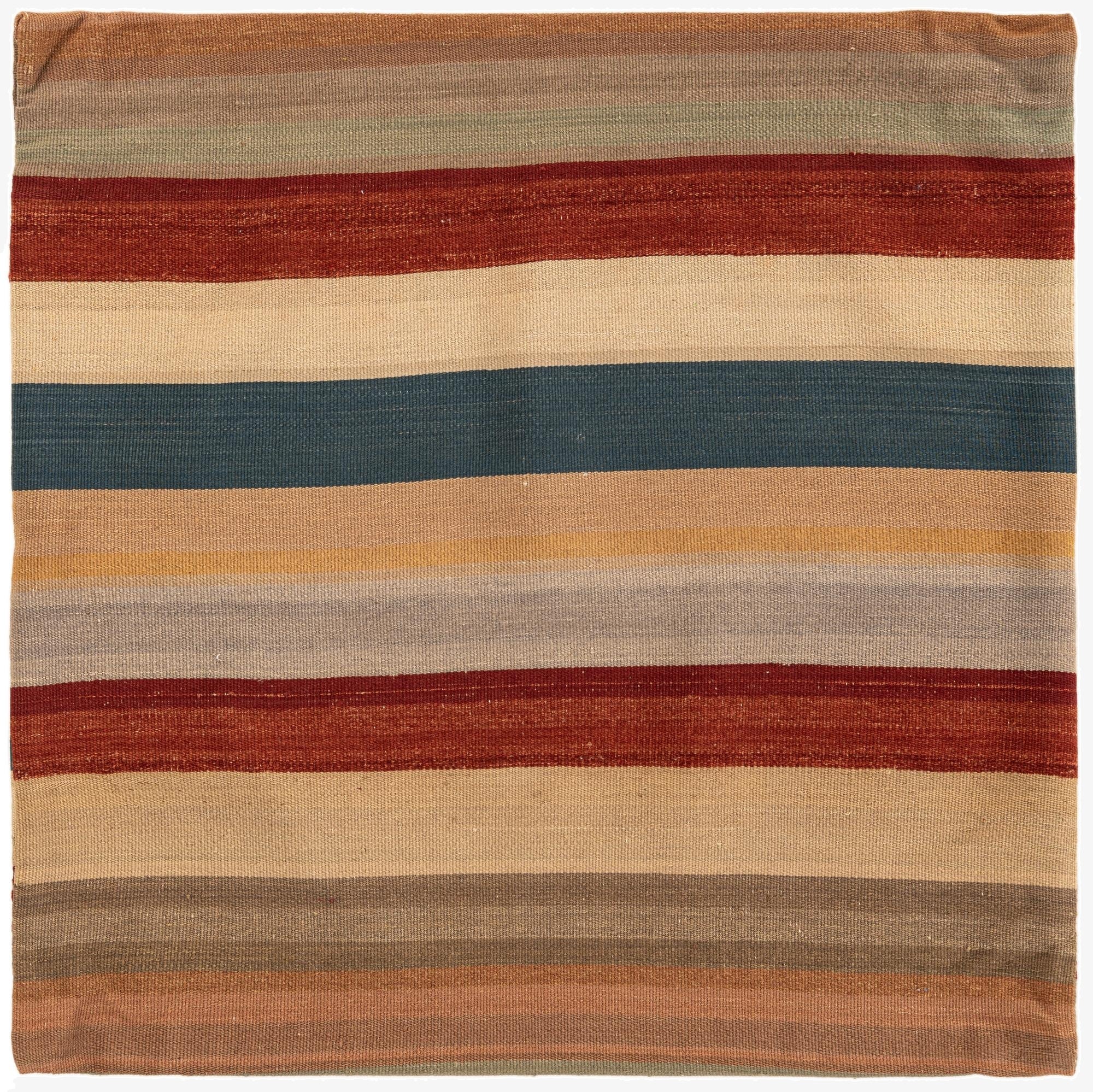 3' 3 x 3' 3  Hand Knotted  Persian Wool Square Rug