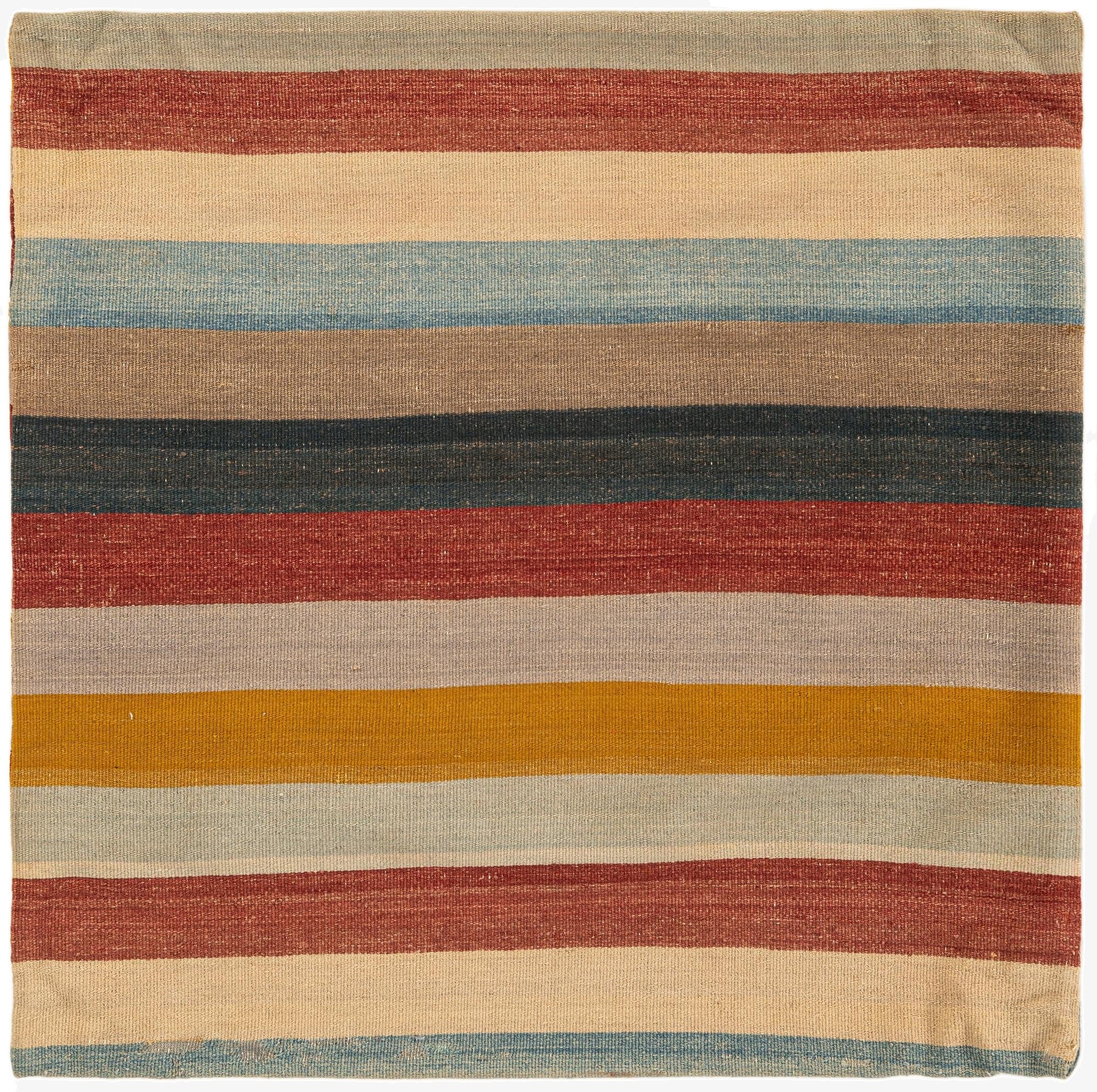 3' 3 x 3' 3  Hand Knotted  Persian Wool Square Rug