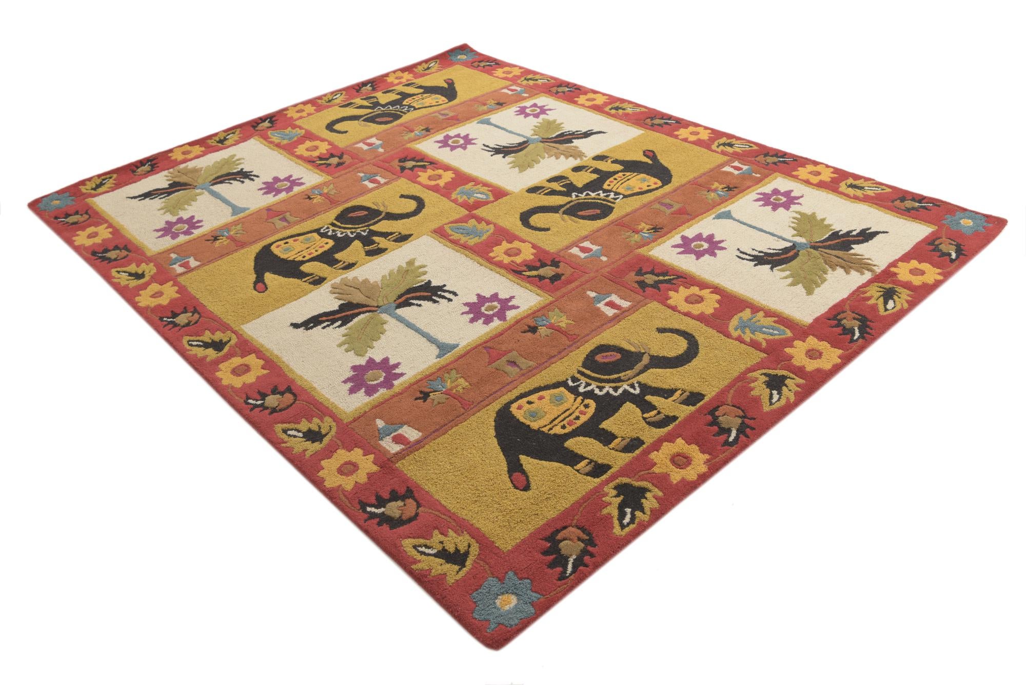 7' 8 x 9' 7 Agra Square Rug