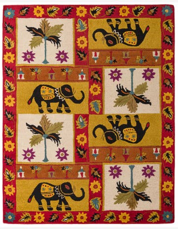7' 8 x 9' 7 Agra Square Rug