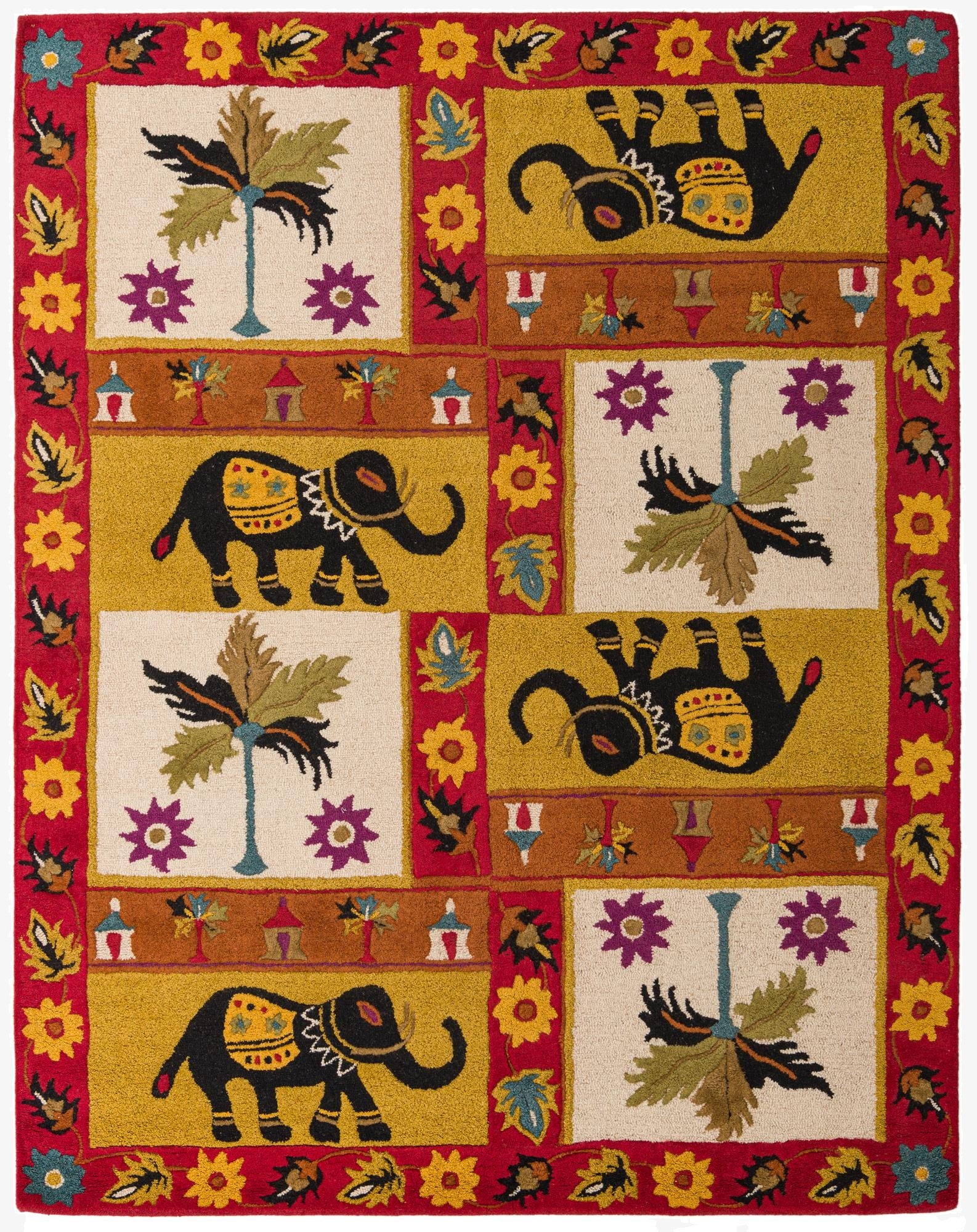 7' 8 x 9' 7 Agra Square Rug