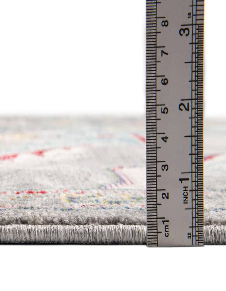 Detail image of 6' 7 x 6' 7 Aqua Square Rug