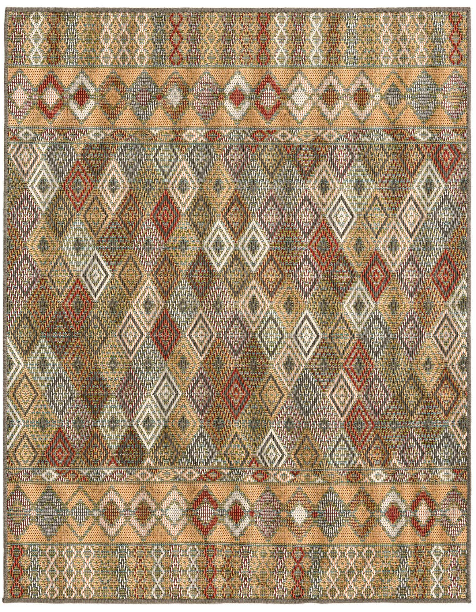 5' 3 x 5' 3 Easy-Clean Baja Indoor / Outdoor Square Rug