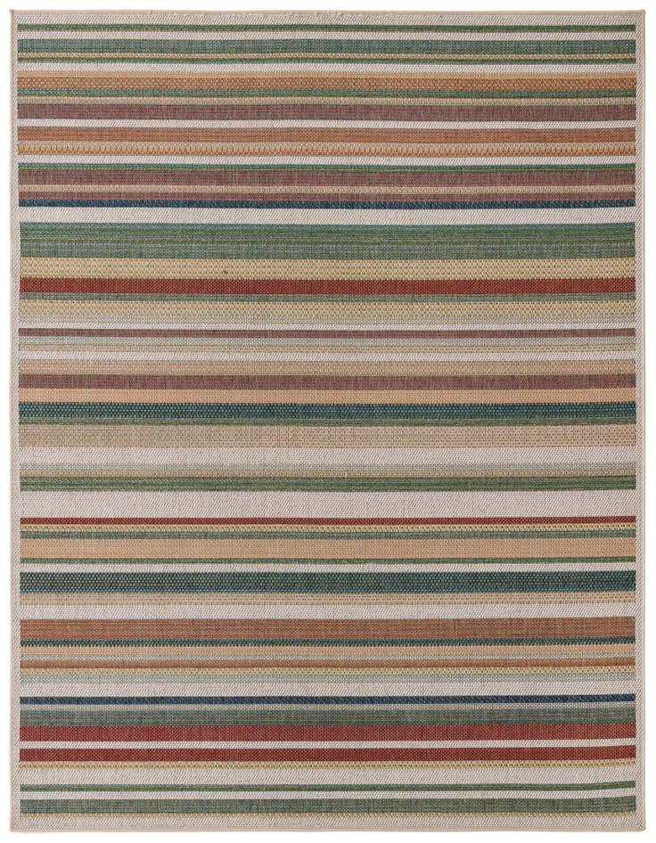 Detail image of 7' 10 x 7' 10 Easy-Clean Baja Indoor / Outdoor Square Rug