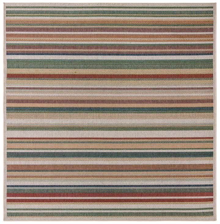 7' 10 x 7' 10 Easy-Clean Baja Indoor / Outdoor Square Rug