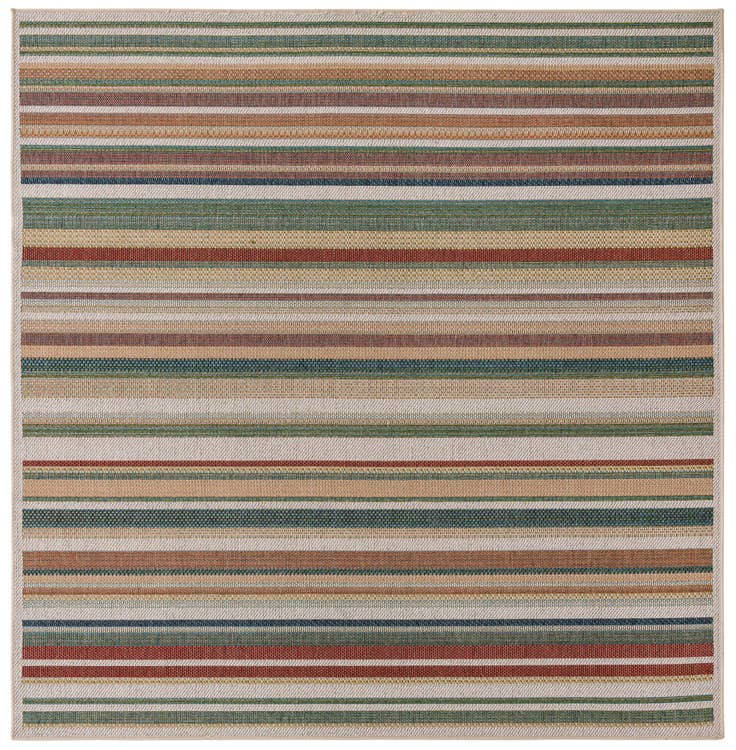 Detail image of 7' 10 x 7' 10 Easy-Clean Baja Indoor / Outdoor Square Rug