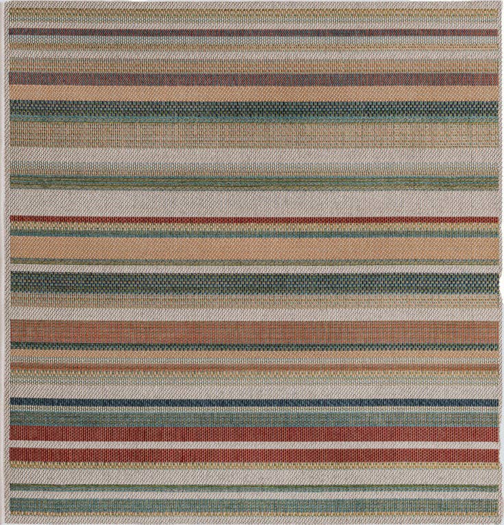 Detail image of 5' 3 x 5' 3 Easy-Clean Baja Indoor / Outdoor Square Rug