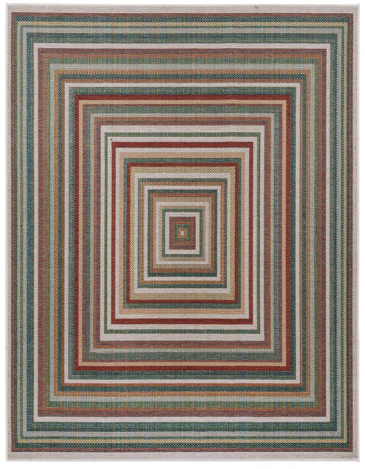 Detail image of 7' 10 x 7' 10 Easy-Clean Baja Indoor / Outdoor Square Rug
