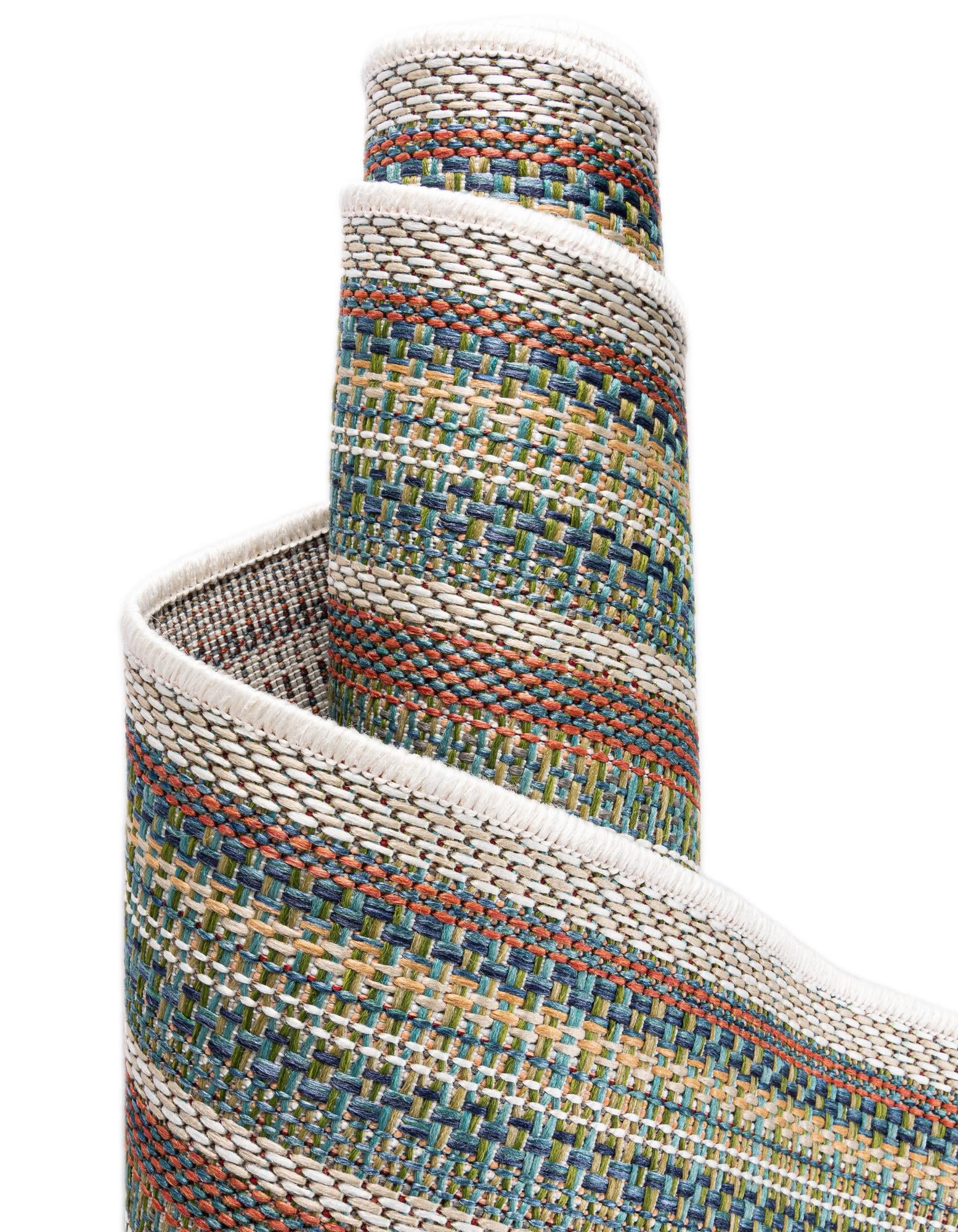 5' 3 x 5' 3 Easy-Clean Baja Indoor / Outdoor Square Rug