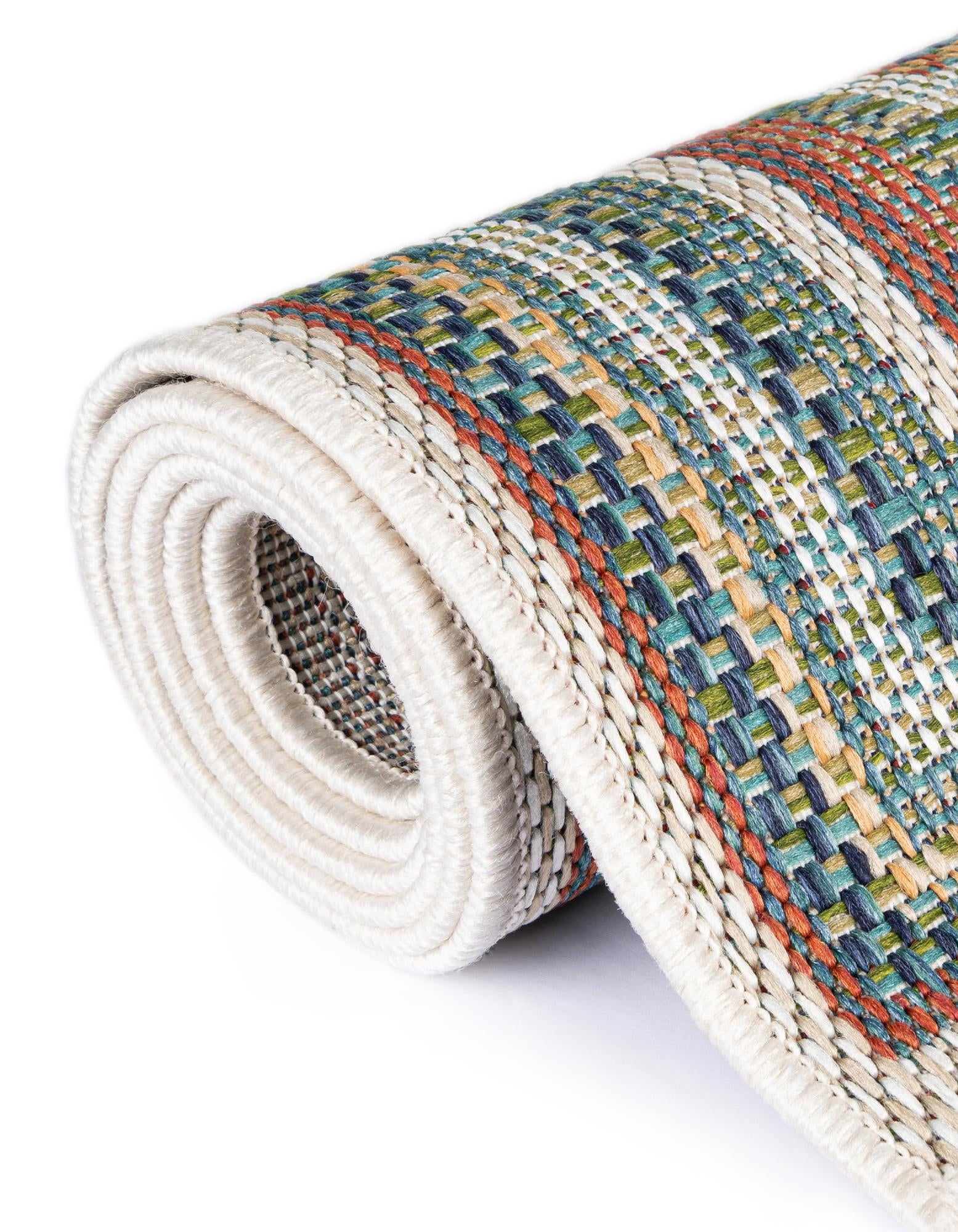 5' 3 x 5' 3 Easy-Clean Baja Indoor / Outdoor Square Rug