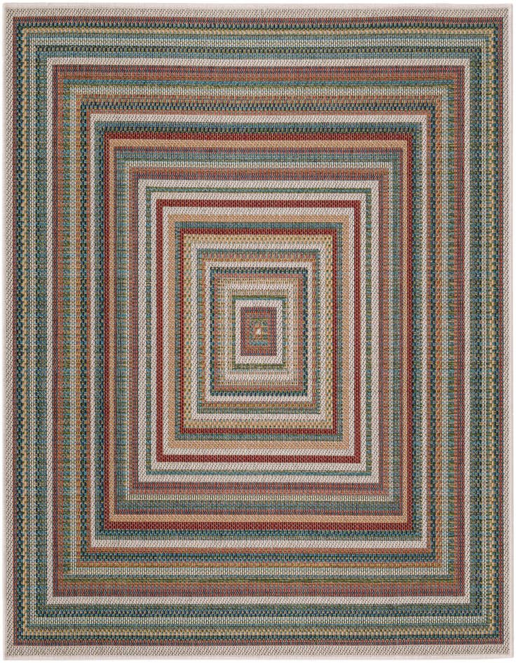 Detail image of 5' 3 x 5' 3 Easy-Clean Baja Indoor / Outdoor Square Rug