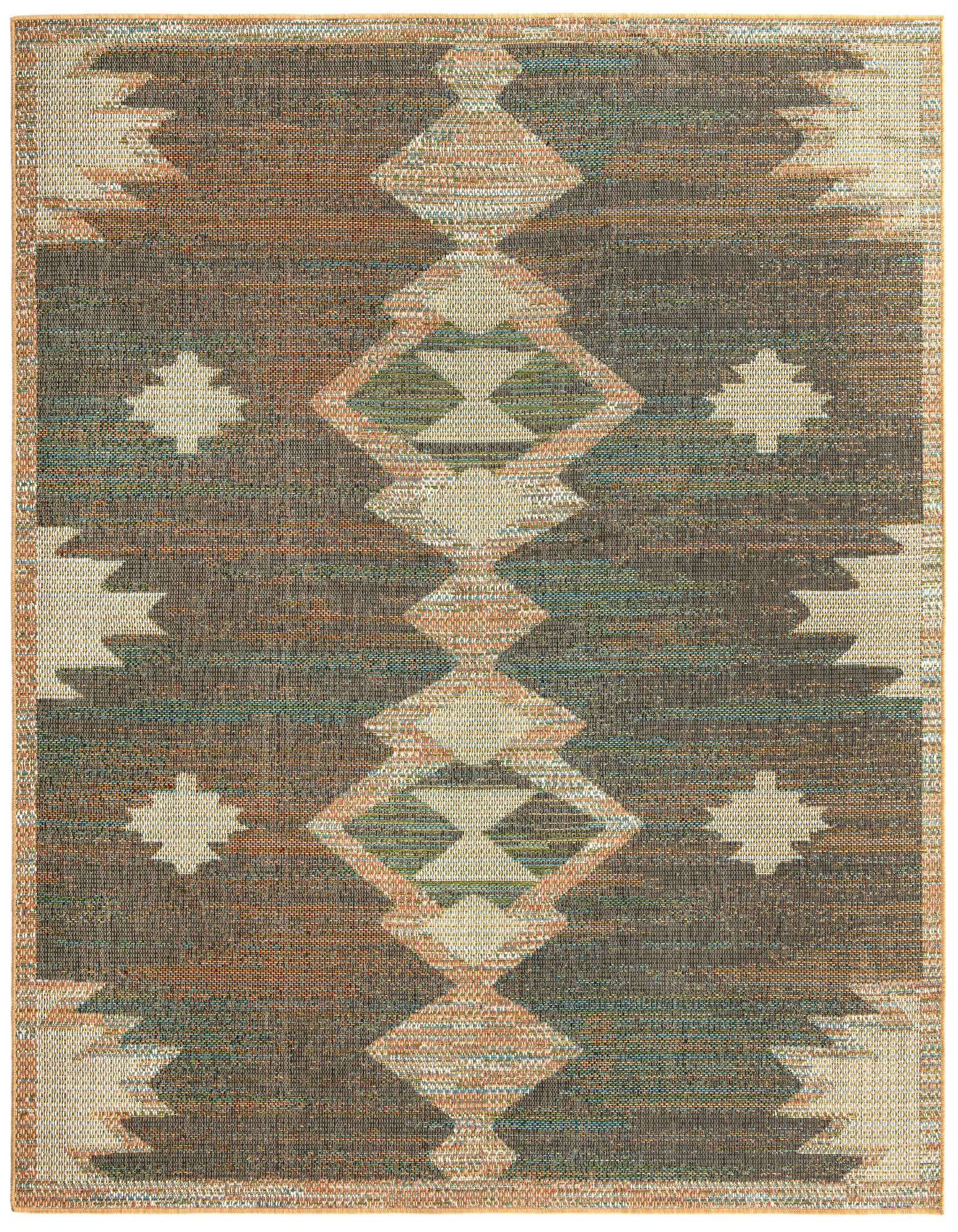 7' 10 x 7' 10 Easy-Clean Baja Indoor / Outdoor Square Rug
