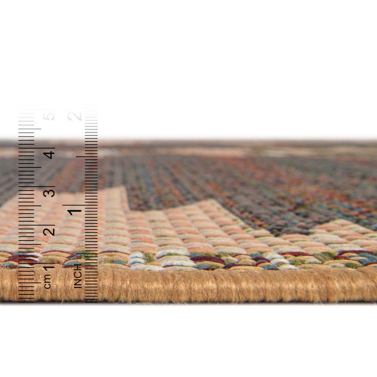 Detail image of 7' 10 x 7' 10 Easy-Clean Baja Indoor / Outdoor Square Rug