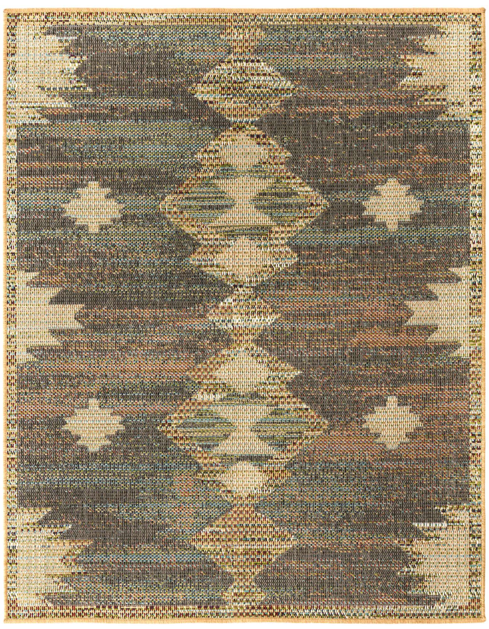 5' 3 x 5' 3 Easy-Clean Baja Indoor / Outdoor Square Rug