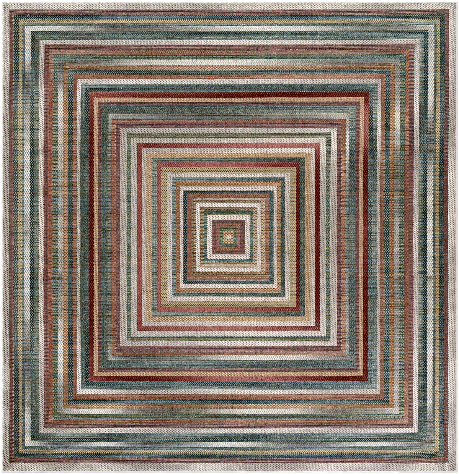 10' x 10' Easy-Clean Baja Indoor / Outdoor Square Rug