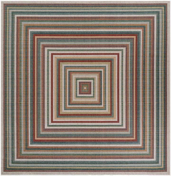 10' x 10' Easy-Clean Baja Indoor / Outdoor Square Rug