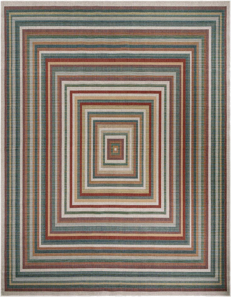 Detail image of 12' x 12' Easy-Clean Baja Indoor / Outdoor Square Rug