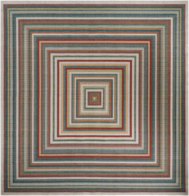 12' x 12' Easy-Clean Baja Indoor / Outdoor Square Rug