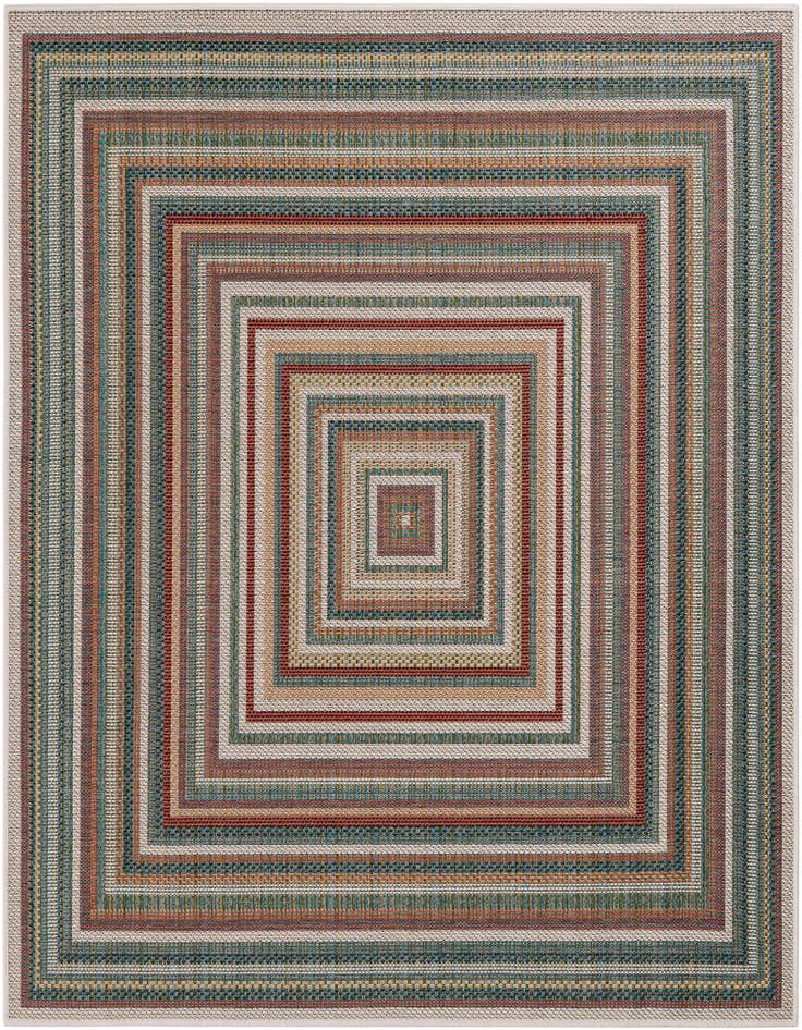 Detail image of 6' x 6' Easy-Clean Baja Indoor / Outdoor Square Rug