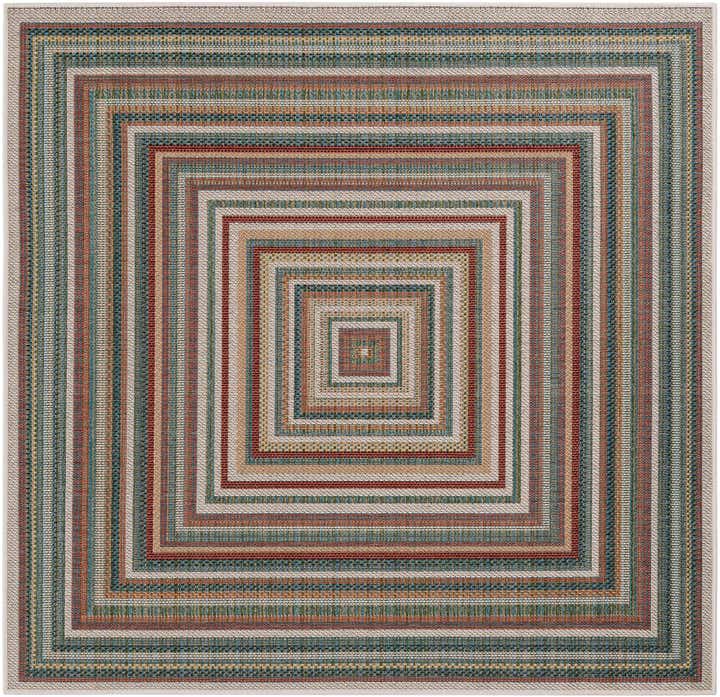6' x 6' Easy-Clean Baja Indoor / Outdoor Square Rug