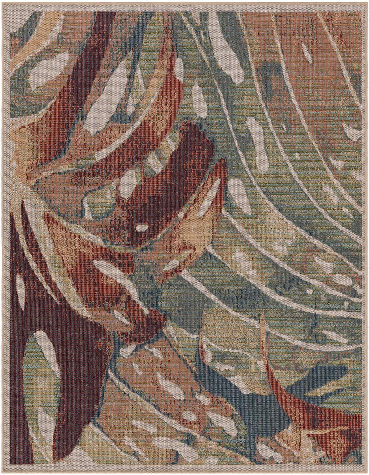 Detail image of 6' x 6' Easy-Clean Baja Indoor / Outdoor Square Rug
