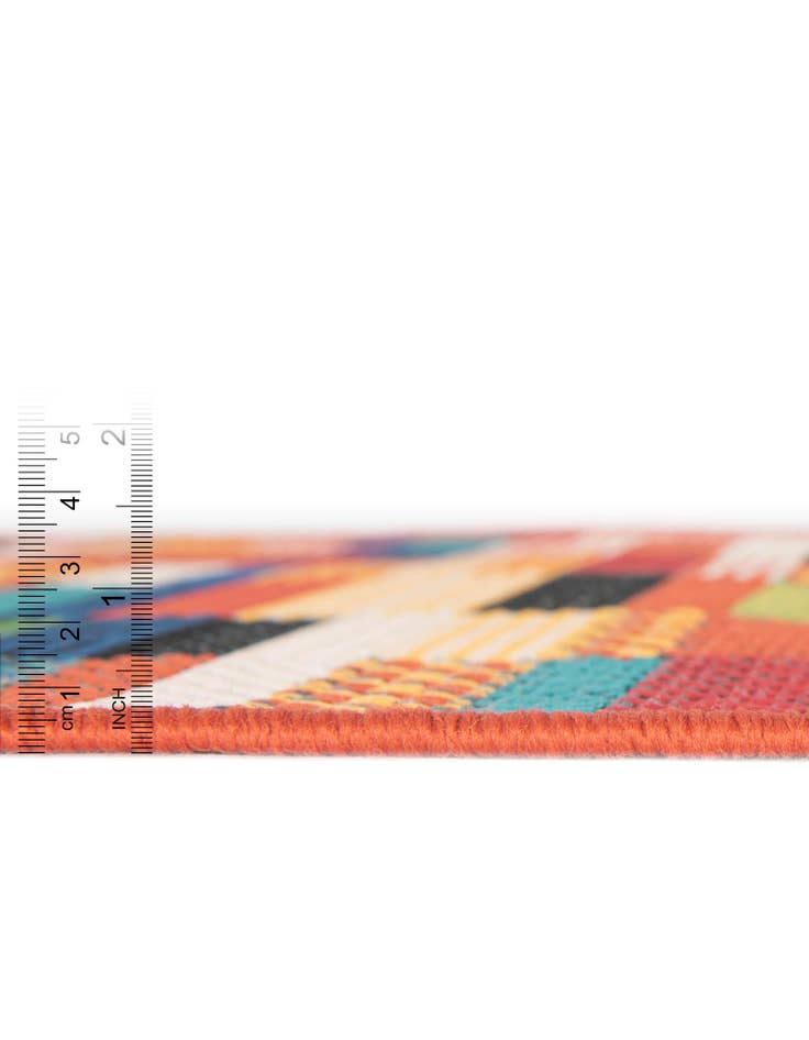 Detail image of 10' x 10'  Washable Baja Indoor / Outdoor Square Rug