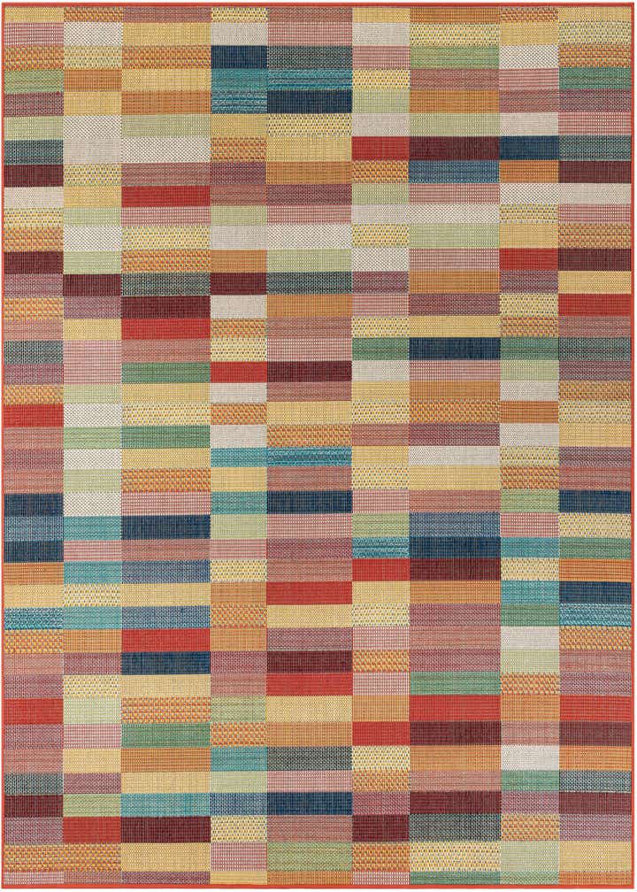 7' 10 x 7' 10 Easy-Clean Baja Indoor / Outdoor Square Rug