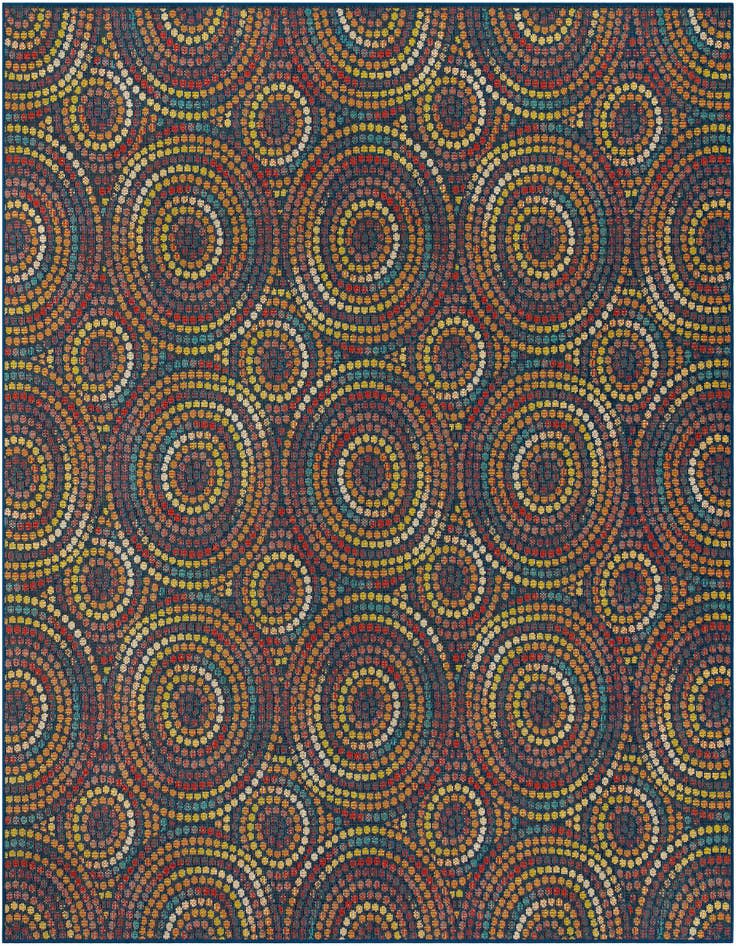 Detail image of 10' x 10' Easy-Clean Baja Indoor / Outdoor Square Rug