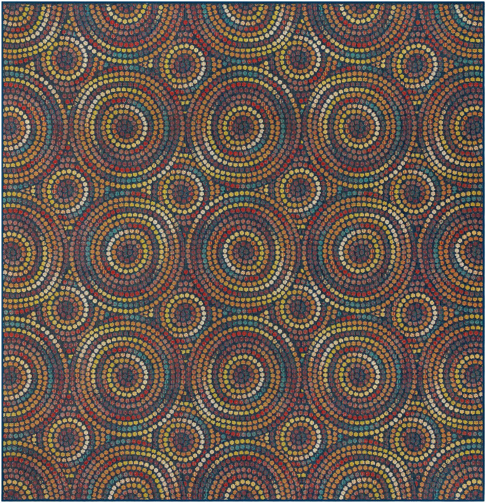 10' x 10' Easy-Clean Baja Indoor / Outdoor Square Rug