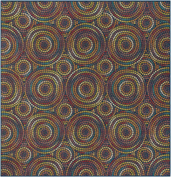 10' x 10' Easy-Clean Baja Indoor / Outdoor Square Rug