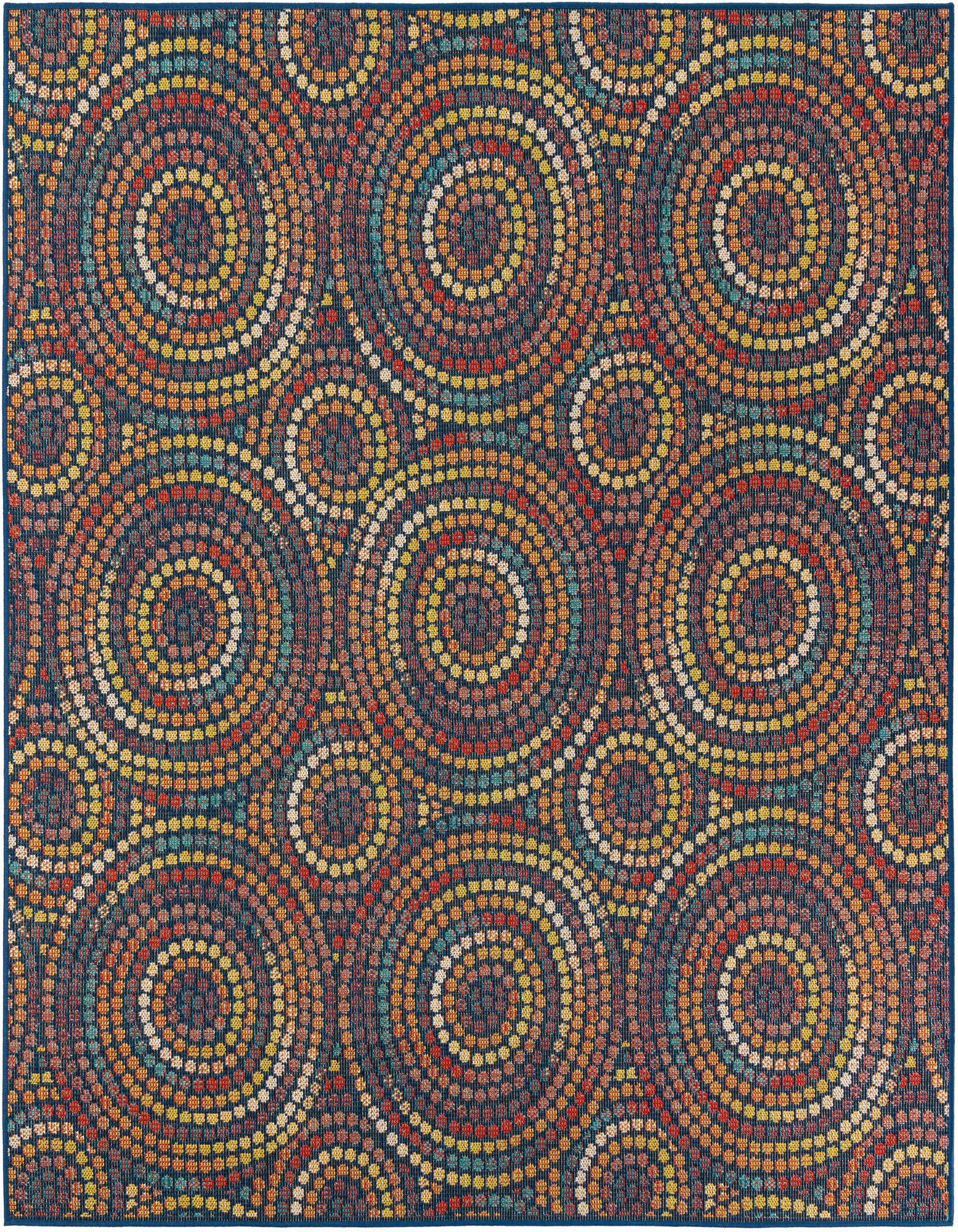 7' 10 x 7' 10 Easy-Clean Baja Indoor / Outdoor Square Rug