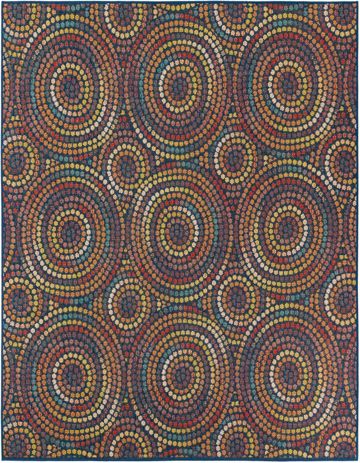 Detail image of 7' 10 x 7' 10 Easy-Clean Baja Indoor / Outdoor Square Rug