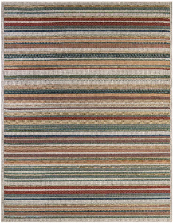 Detail image of 10' x 10' Easy-Clean Baja Indoor / Outdoor Square Rug