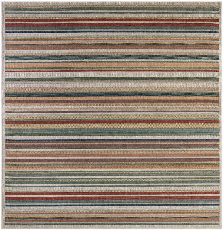 Detail image of 10' x 10' Easy-Clean Baja Indoor / Outdoor Square Rug