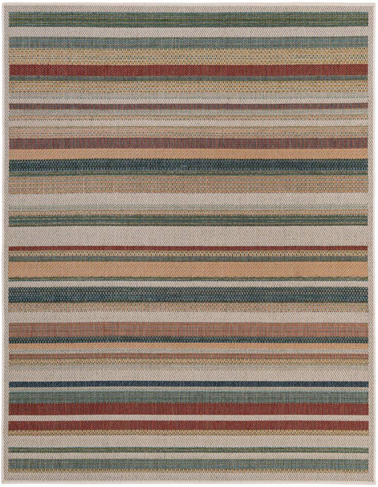 Detail image of 6' x 6' Easy-Clean Baja Indoor / Outdoor Square Rug