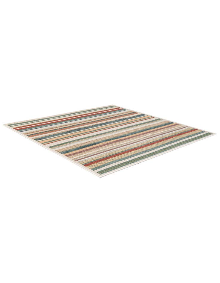 Detail image of 6' x 6'  Washable Baja Indoor / Outdoor Square Rug