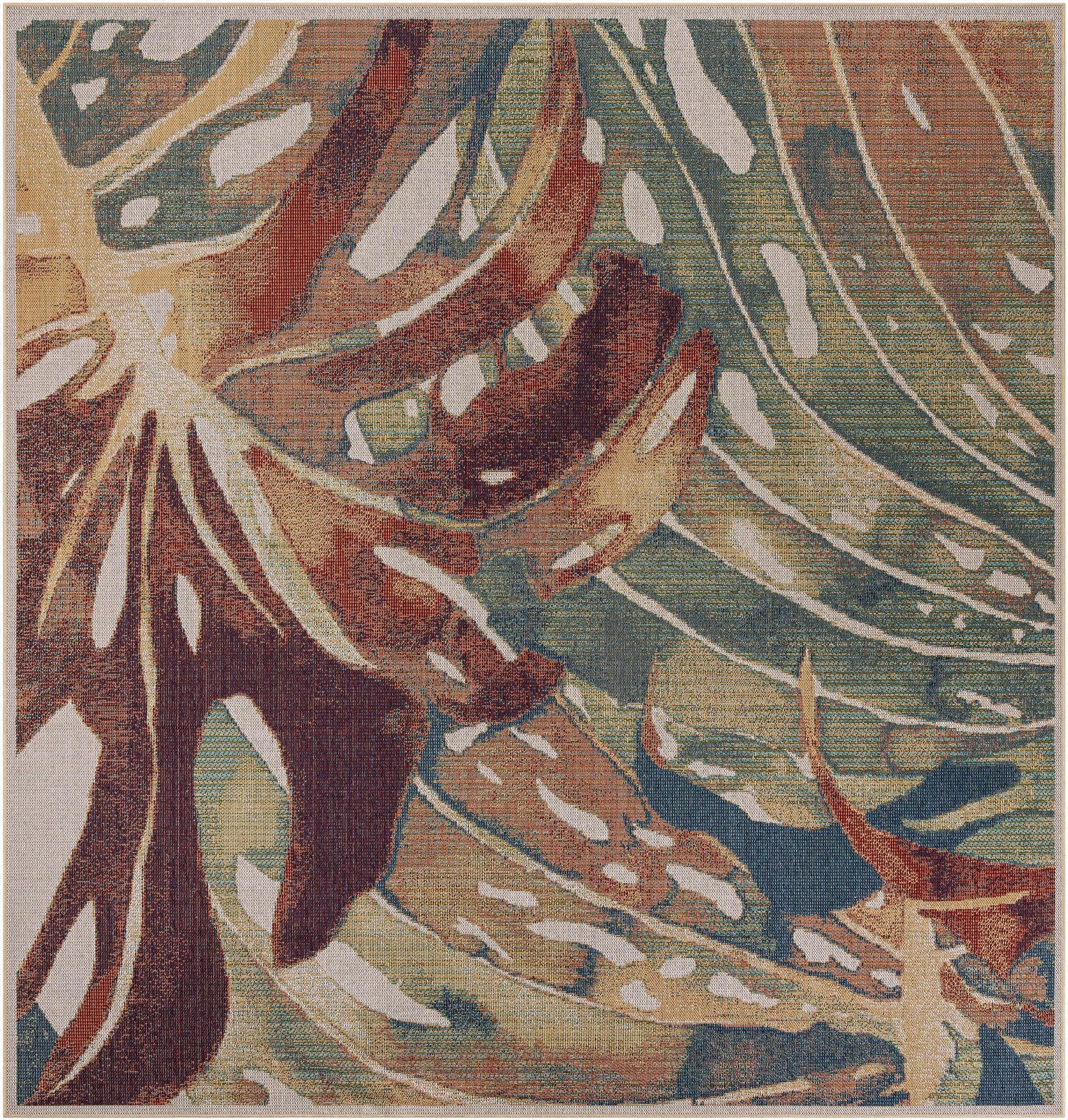 10' x 10'  Washable Baja Indoor / Outdoor Square Rug