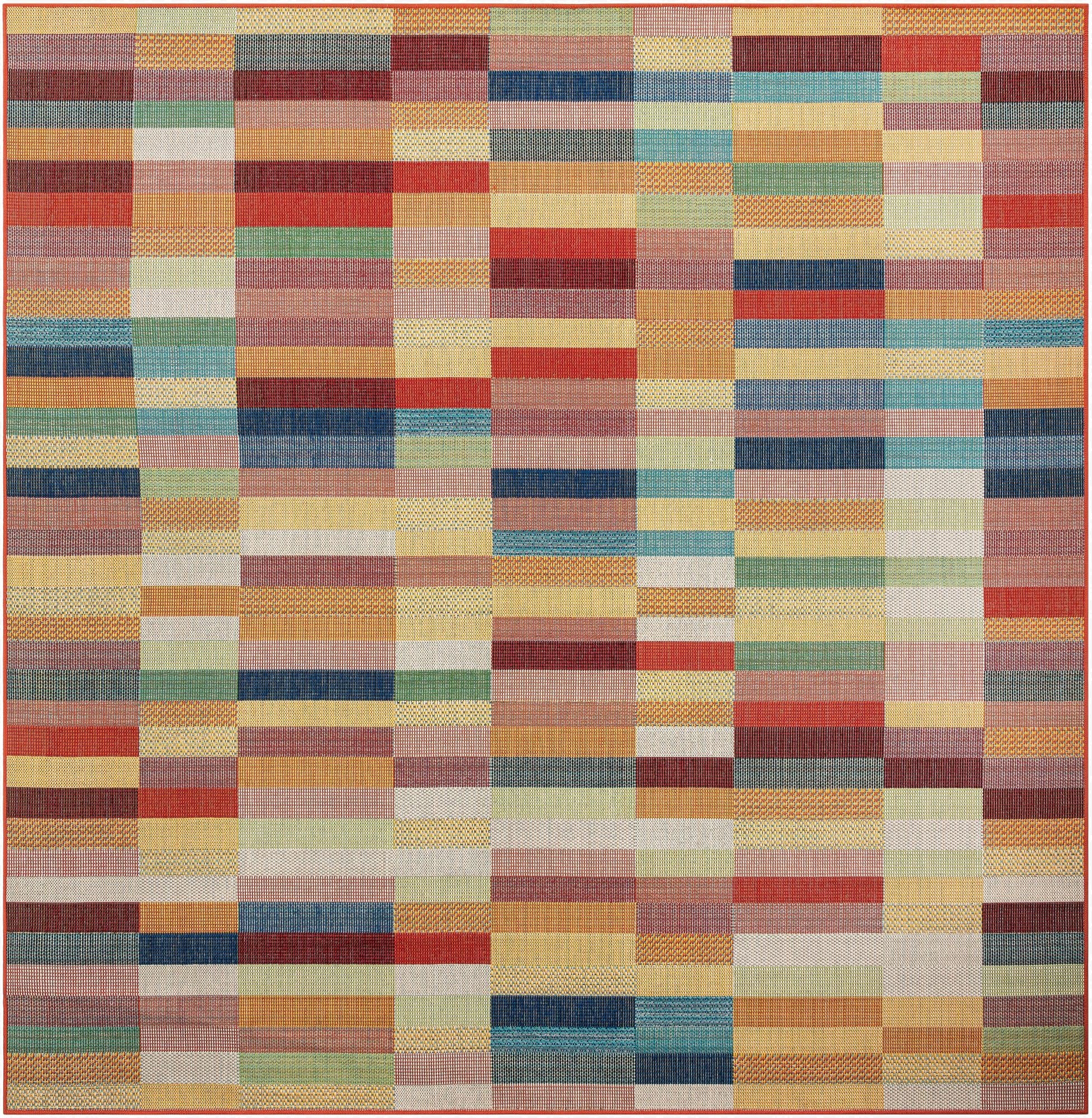 10' x 10'  Washable Baja Indoor / Outdoor Square Rug