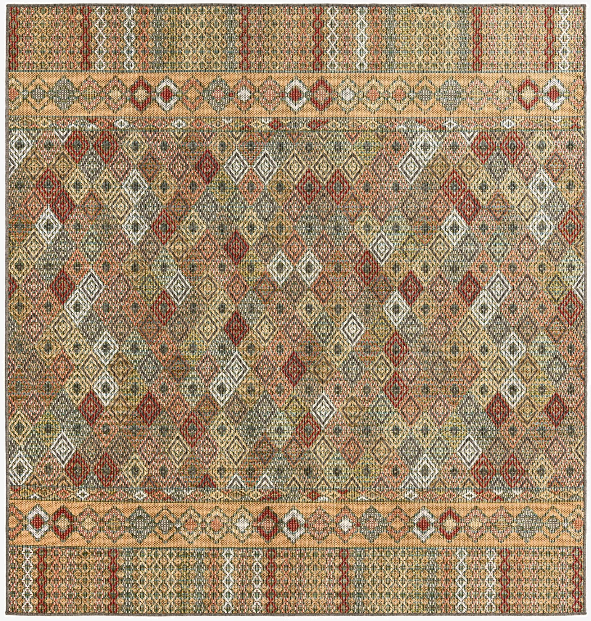 240cm x 240cm  Washable Baja Indoor / Outdoor Square Rug
