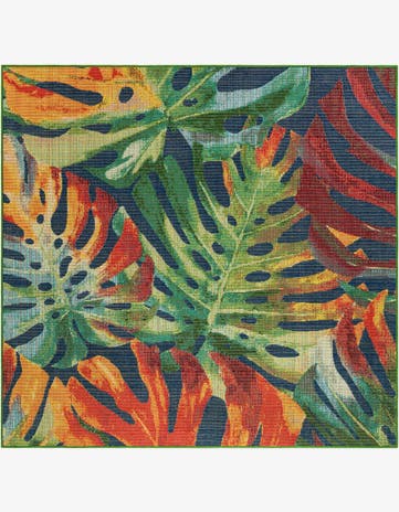 Easy-Clean Baja Indoor / Outdoor Square Rug