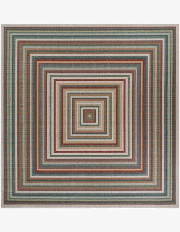 10' x 10' Easy-Clean Baja Indoor / Outdoor Square Rug
