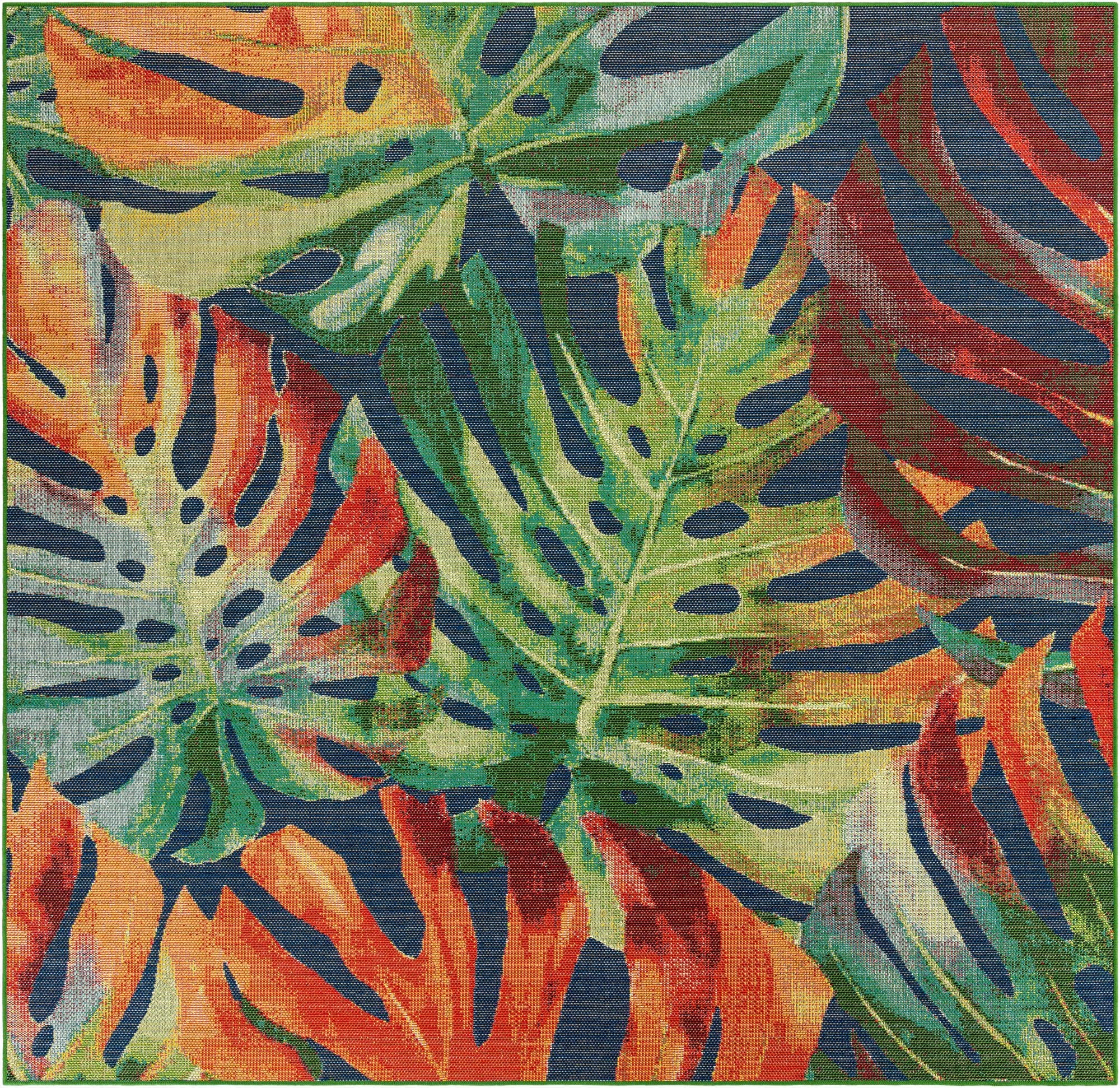 10' x 10'  Washable Baja Indoor / Outdoor Square Rug