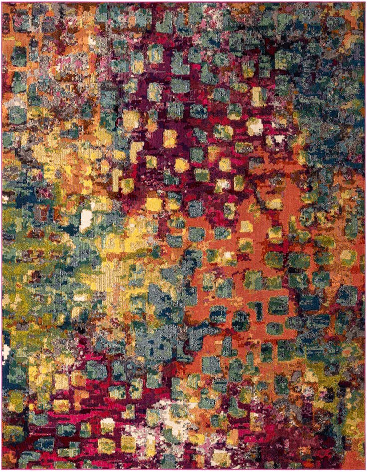 Detail image of 9' 10 x 9' 10 Washable Barcelona Square Rug