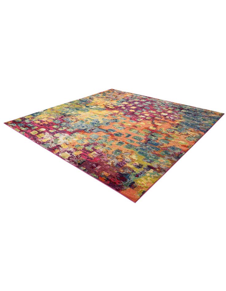 Detail image of 9' 10 x 9' 10  Washable Barcelona Square Rug