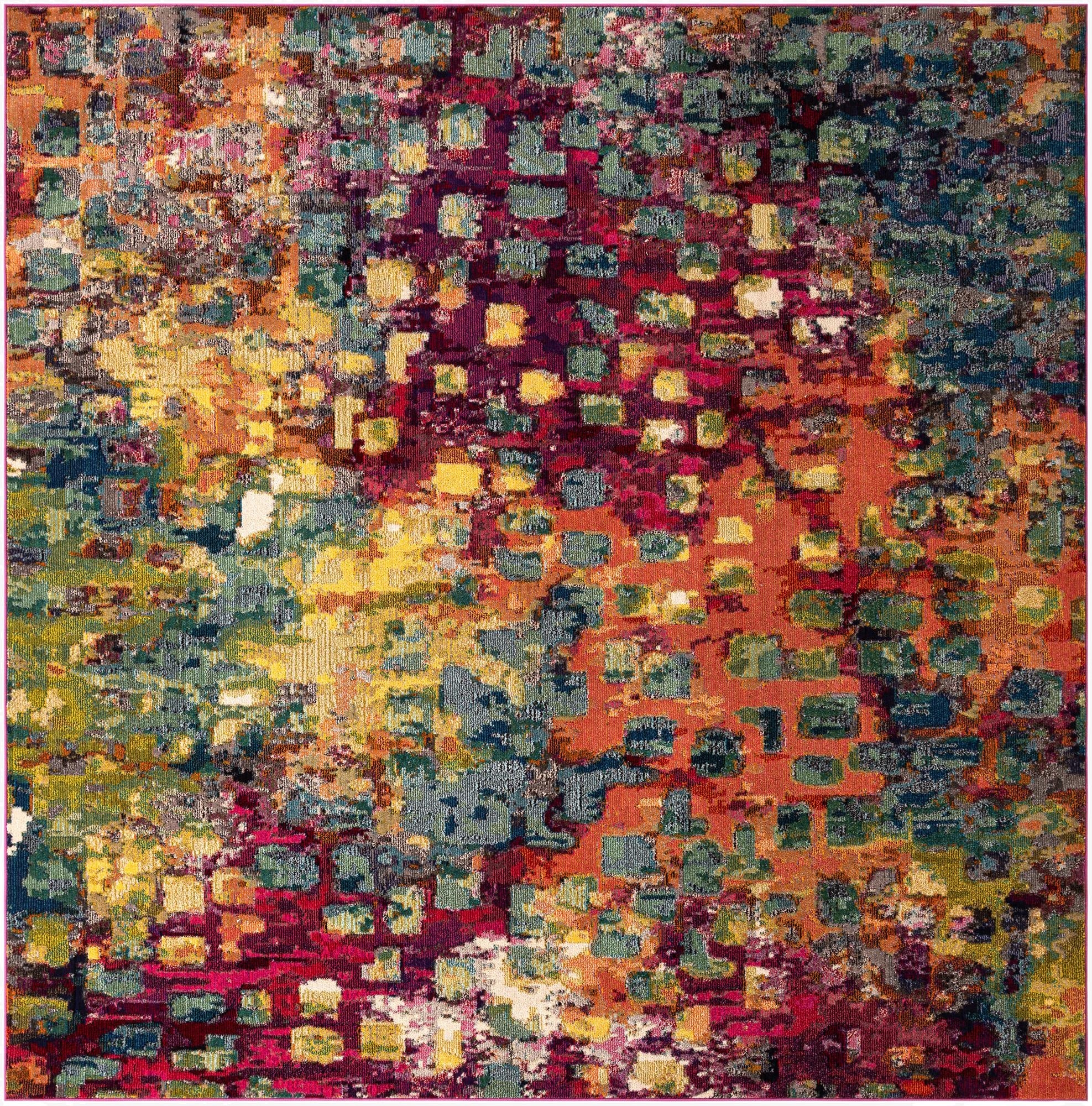 9' 10 x 9' 10  Washable Barcelona Square Rug
