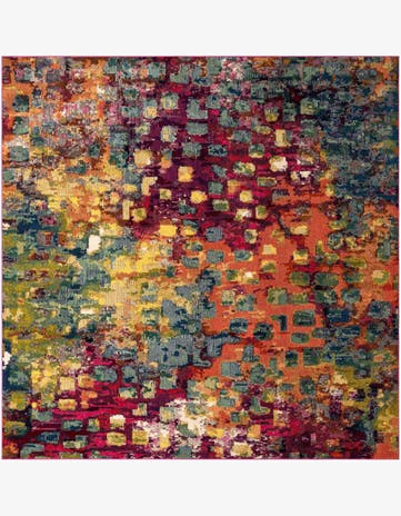 Washable Barcelona Square Rug