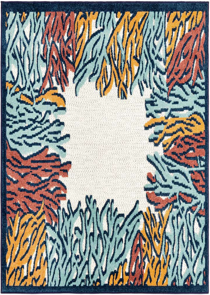 5' 3 x 5' 3 Easy-Clean Belize Indoor / Outdoor Square Rug