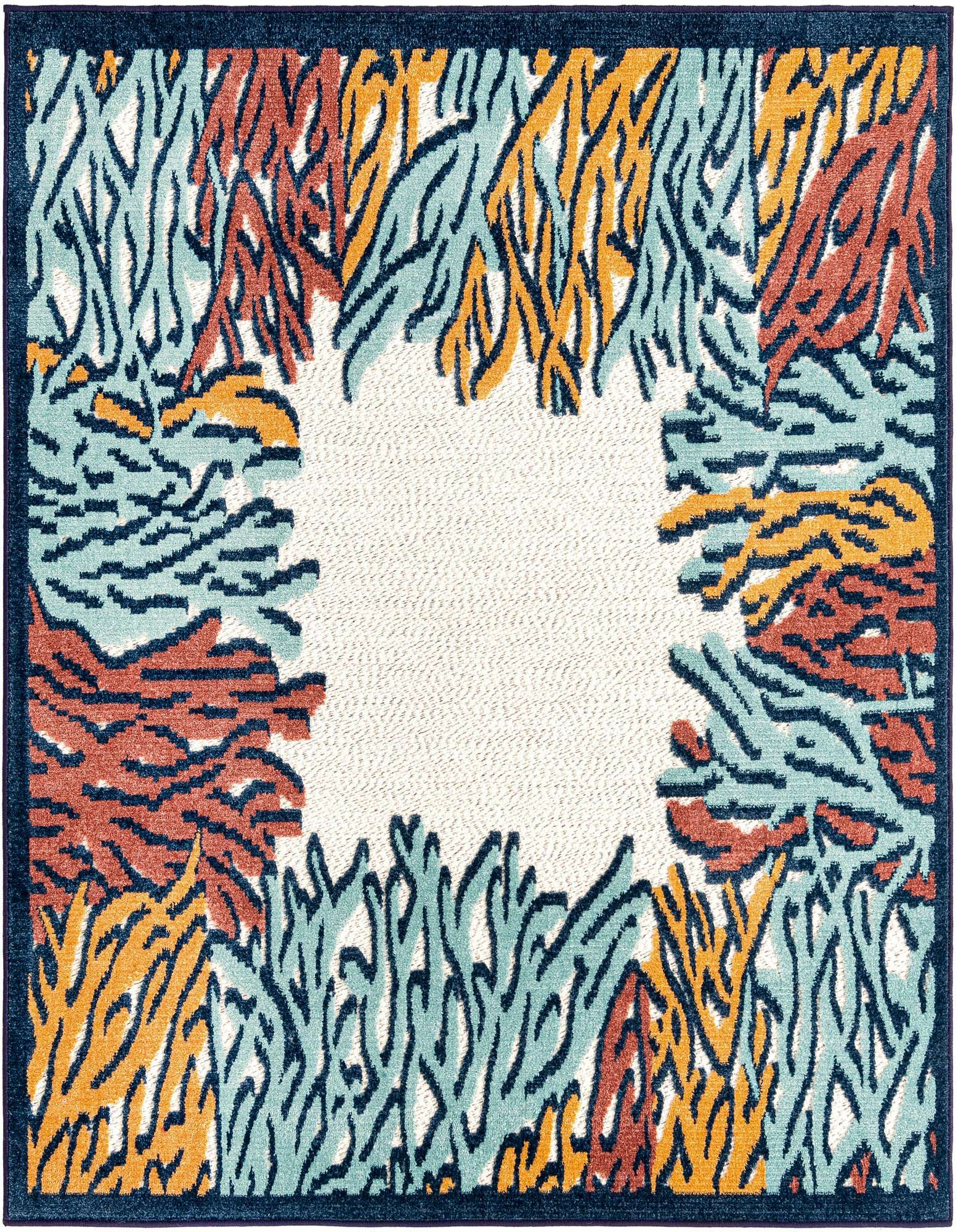 5' 3 x 5' 3 Easy-Clean Belize Indoor / Outdoor Square Rug